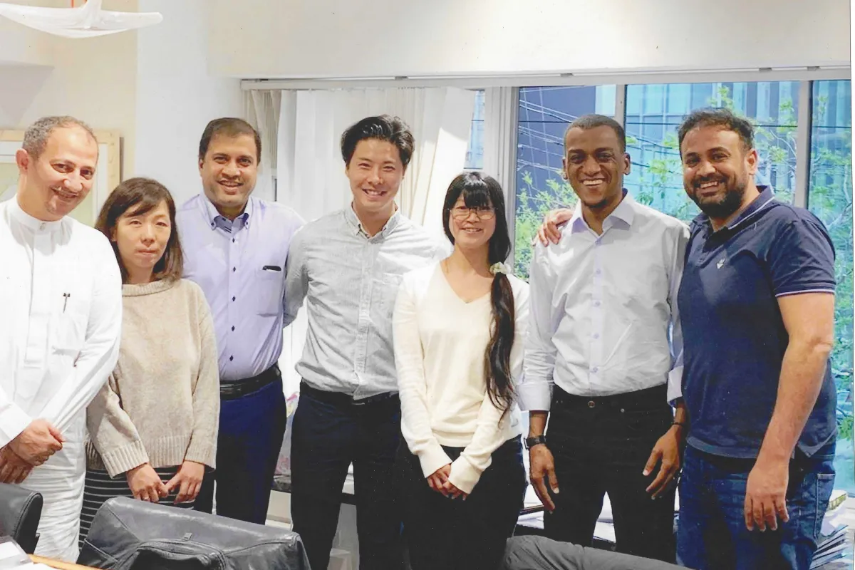 Group photo after signing the cooperation and supply agreement with the Japanese side