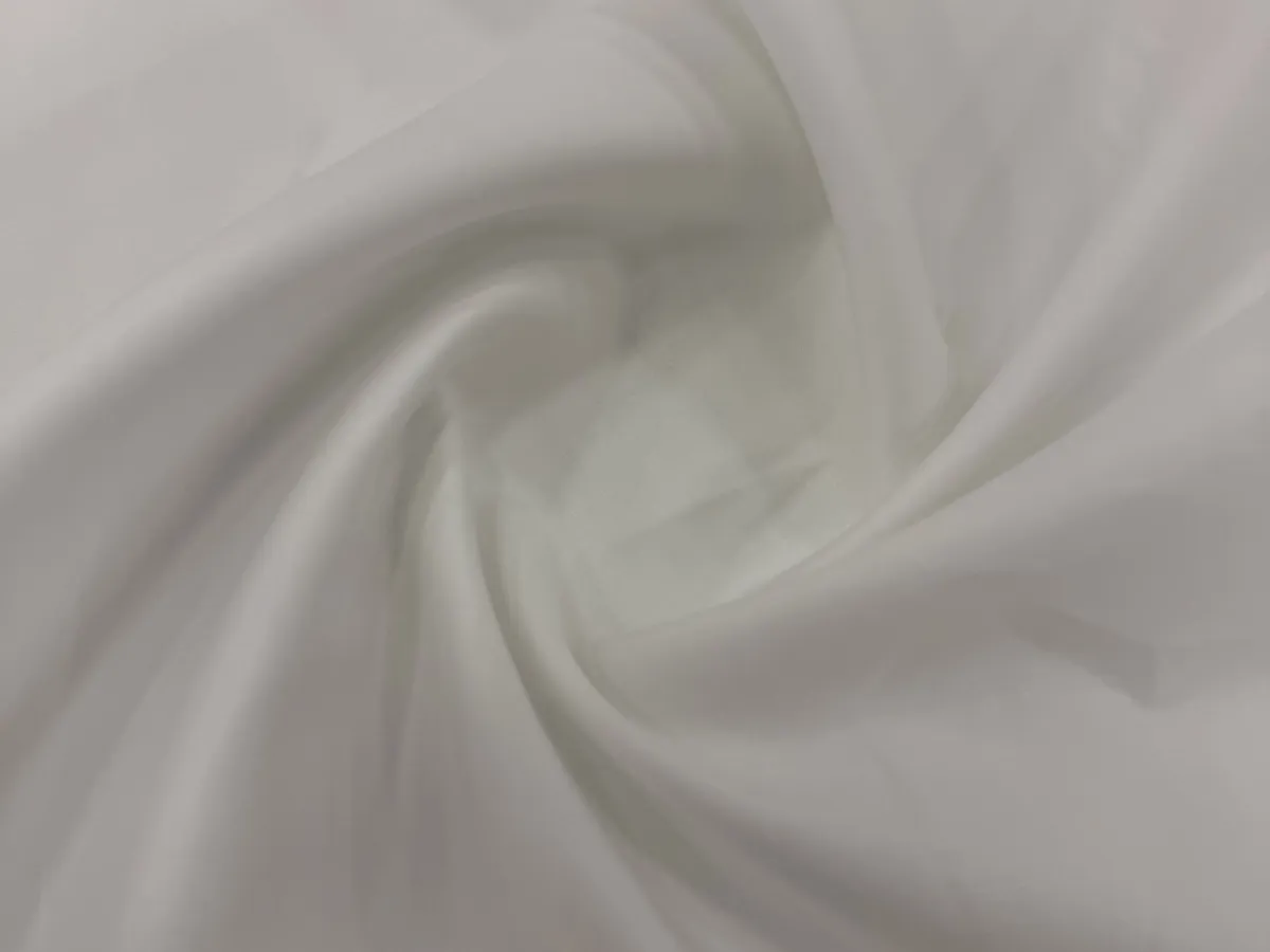 White Japanese cotton fabric in soft folds