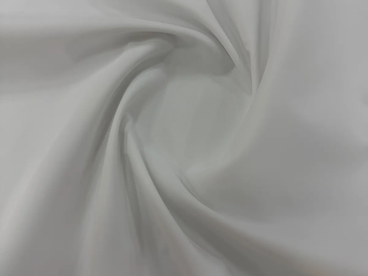 White Shikibo Japanese fabric in soft folds