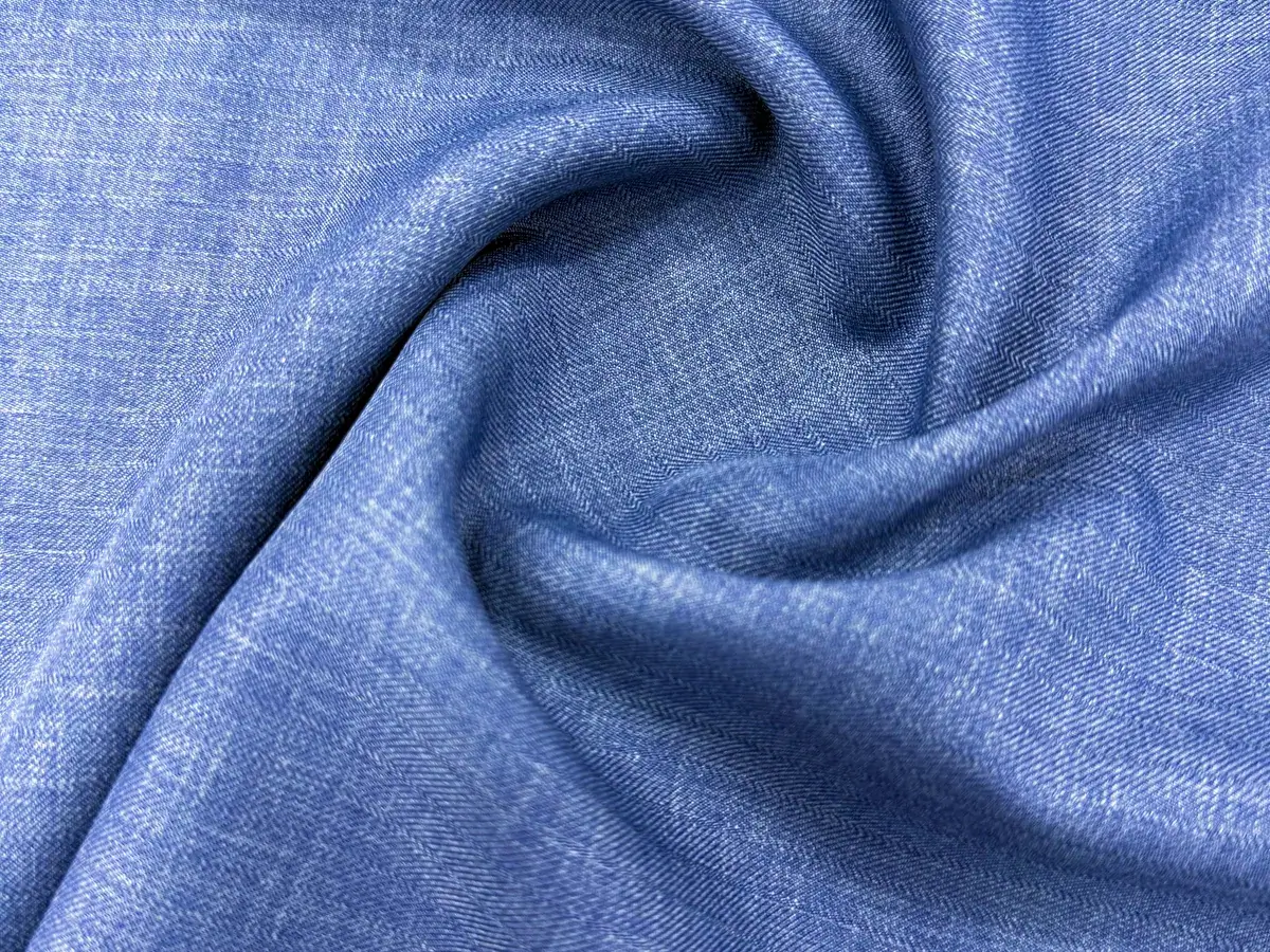 Striped summer fabric in blue