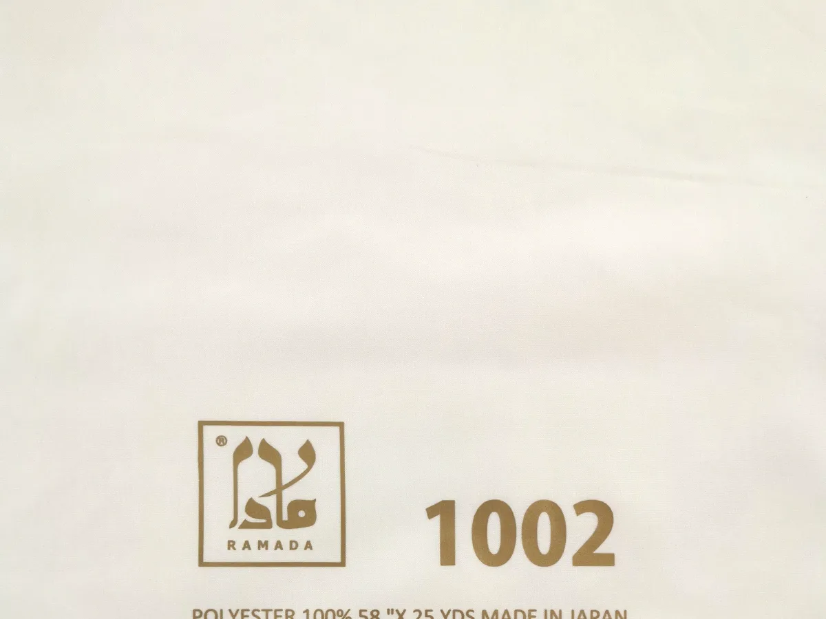 The Ramada logo and fabric specification printed on the Oxford fabric