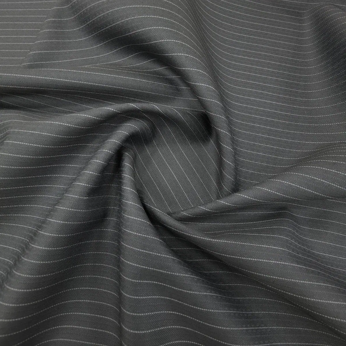 Winter fabric Feron 5002 in charcoal with fine light stripes