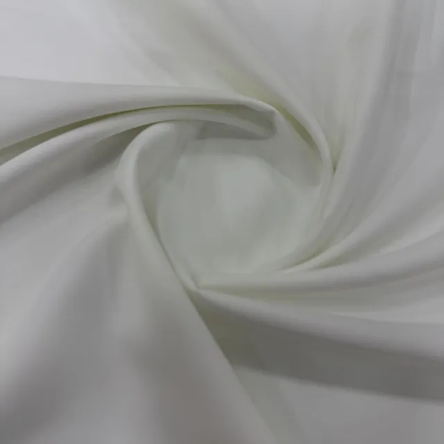 White Japanese Tetron fabric in soft folds