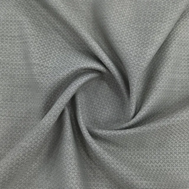 Winter fabric Feron 5001 in silver grey with a small geometric pattern
