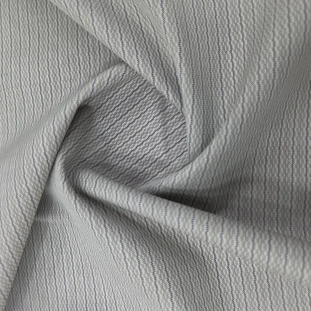 Winter fabric Feron 5003 in light grey with fine stripes